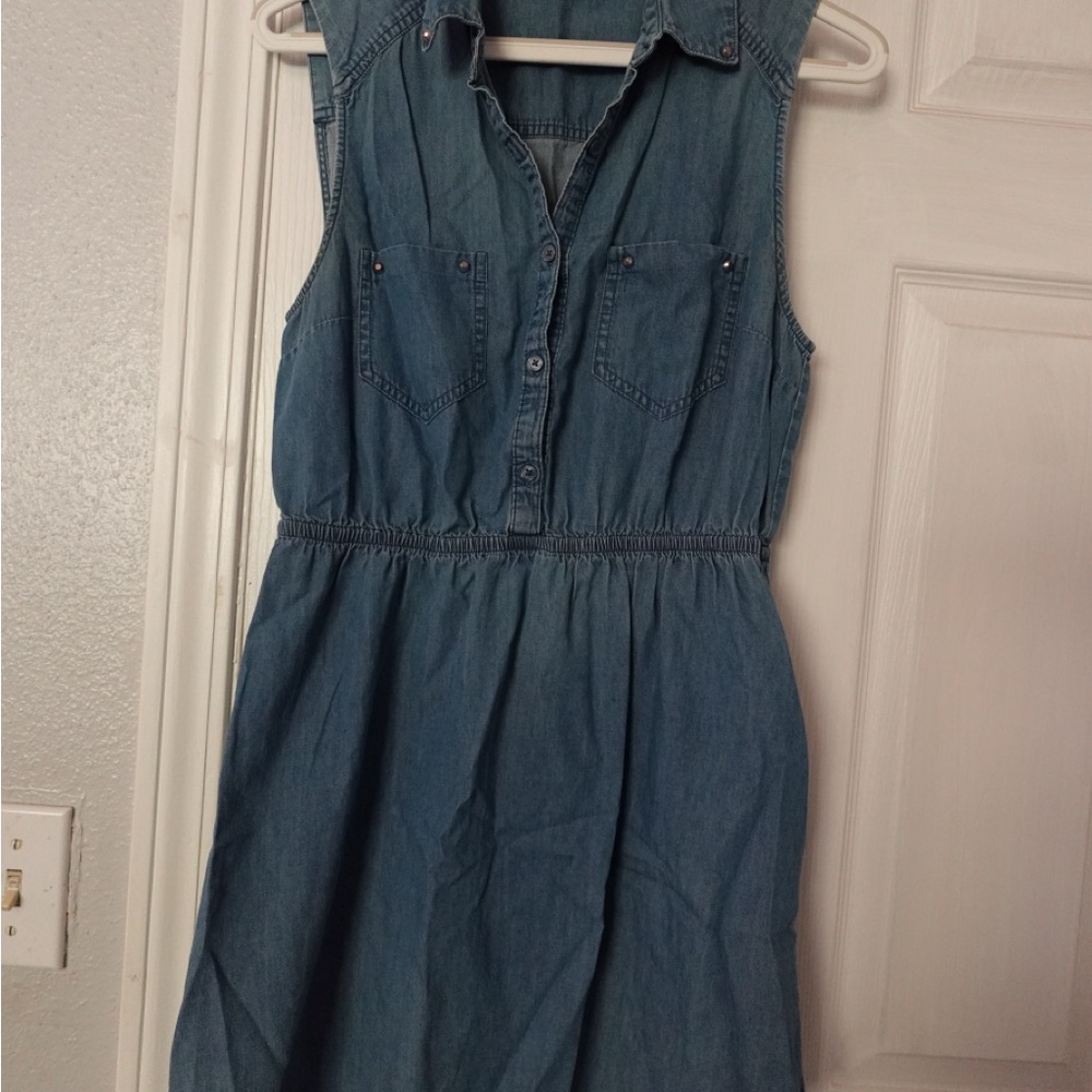 Forever 21 Blue Denim Top